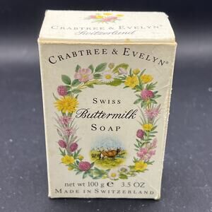 Crabtree Evelyn single buttermilk soap 3.5oz Made In Switzerland READ